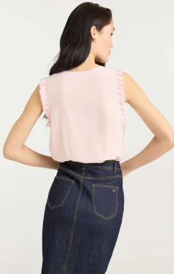 Cinq à Sept V-neck Lenore Top IcyPink Hot