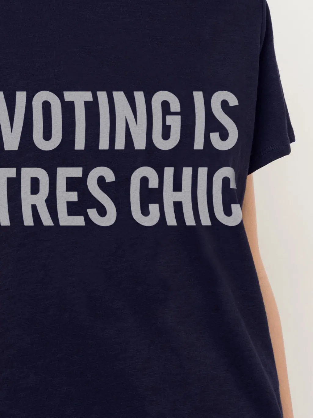 Cinq à Sept Voting Is Tres Chic Tee Navy/White Best