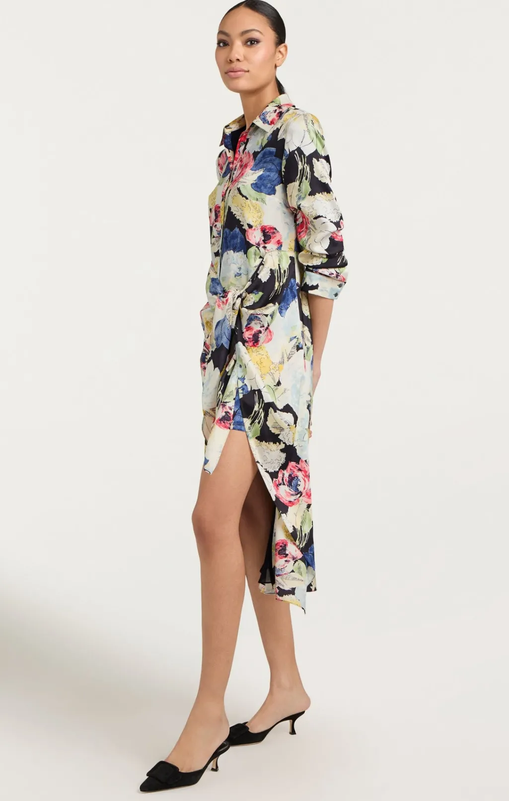 Cinq à Sept Wildwood Flower Jacey Dress BlackMulti New