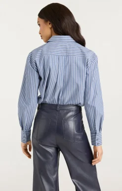 Cinq à Sept Wren Shirt SabrinaStripeAstroBlueMulti Discount