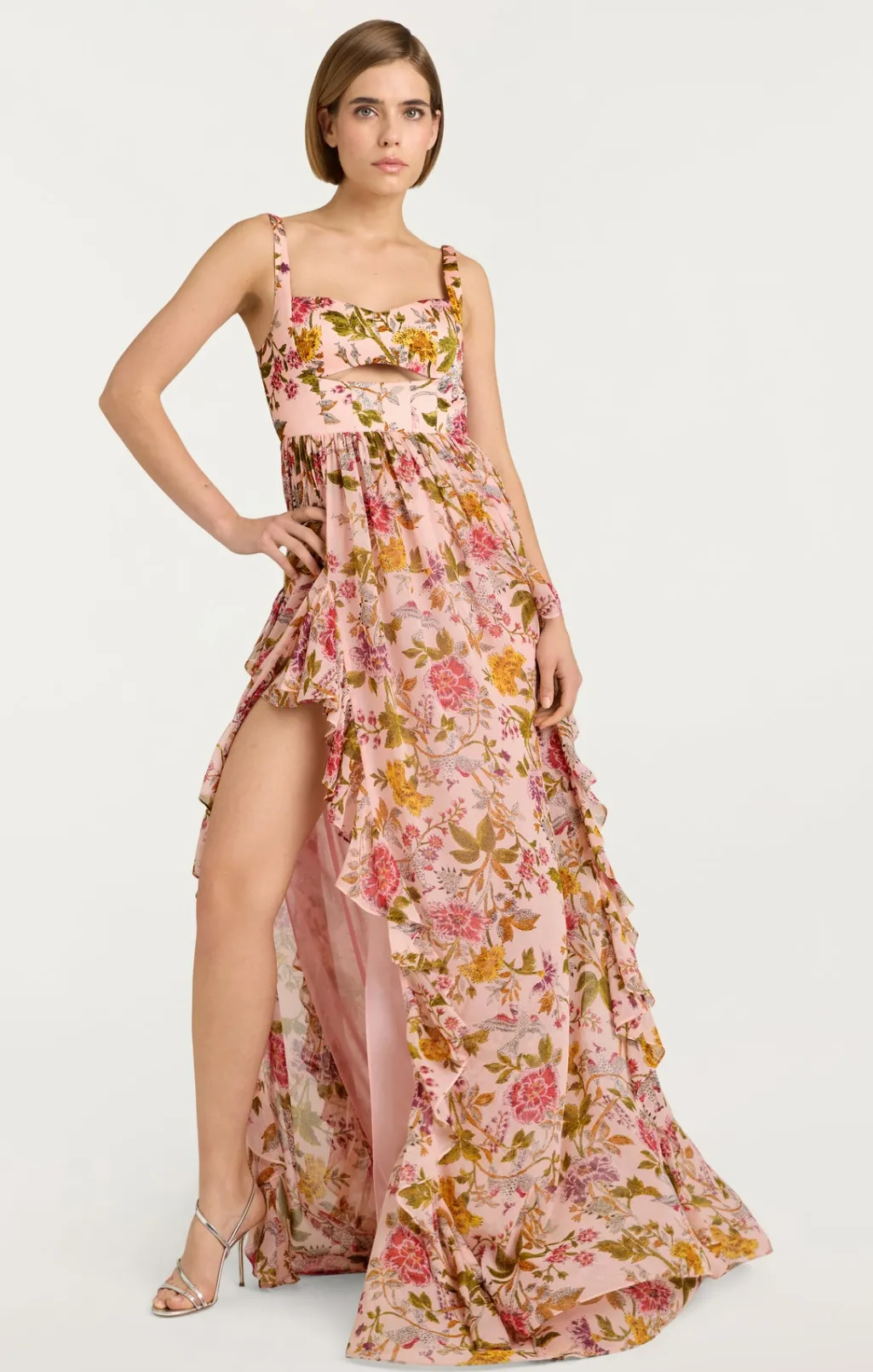 Cinq à Sept Xiomara Dress SoftPinkMulti New